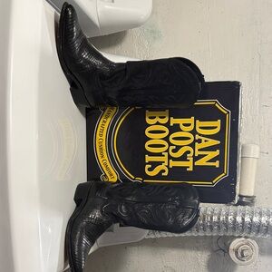 Dan Post Black Lizard  Western Boots